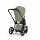 Коляска 2 в 1 Cybex Priam V Style, Sage Green шасси Matt Black