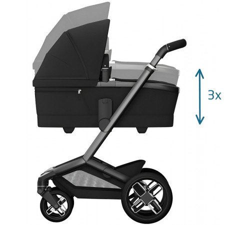 Коляска 2 в 1 Maxi-Cosi Fame, Twillic Black