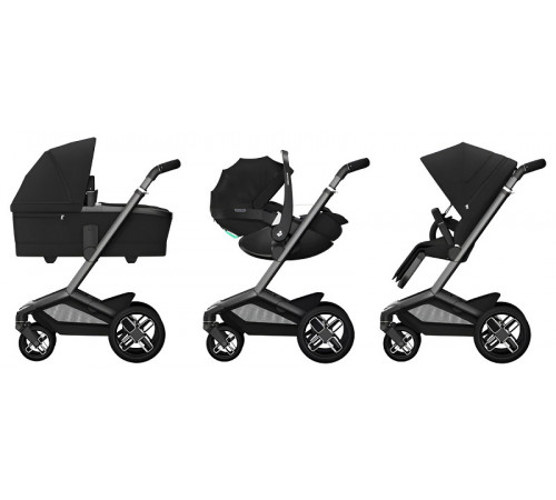 Коляска 2 в 1 Maxi-Cosi Fame, Twillic Black