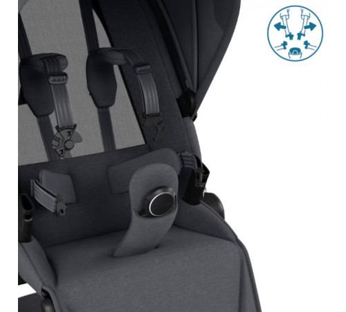 Коляска 2 в 1 Maxi-Cosi Fame, Twillic Graphite