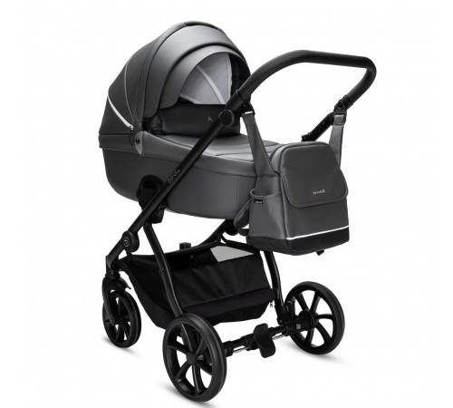 Коляска 2 в 1 Noordi Fjordi V.2 Leather, Shadow Grey 819