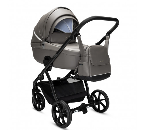Коляска 2 в 1 Noordi Fjordi V.2 Leather, Stone Grey 803