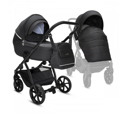 Коляска 2 в 1 Noordi Fjordi V.2, Voyager Black 815