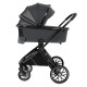 Коляска 3 в 1 Pituso Mayla Lux, Dark Grey