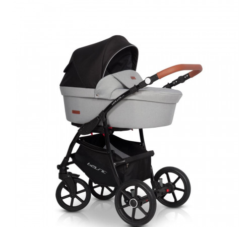 Коляска 2 в 1 Riko Basic Bella Lux, 02 (Серый)
