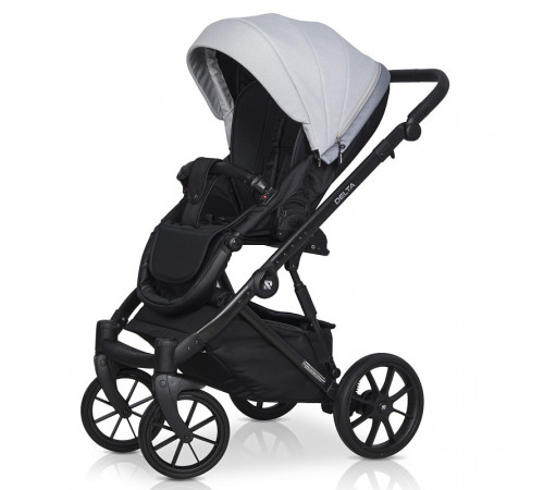 Коляска 2 в 1 Riko Basic Delta, 01 - Grey Fox (Серый)