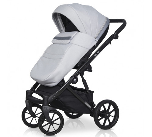 Коляска 2 в 1 Riko Basic Delta, 01 - Grey Fox (Серый)