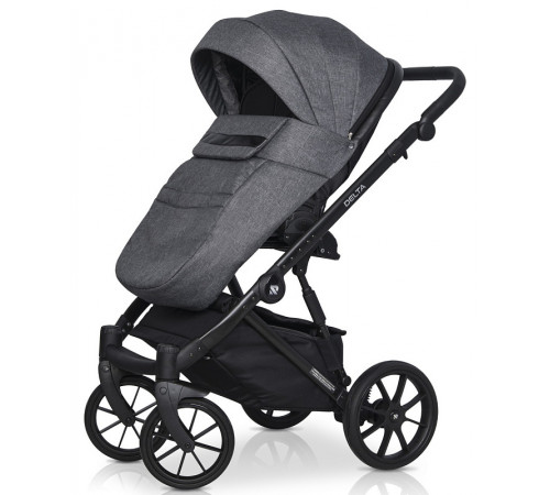 Коляска 2 в 1 Riko Basic Delta, 05 - Carbon (Темно-серый)