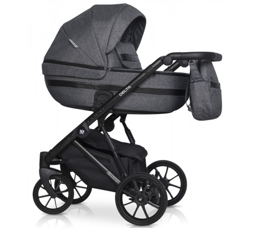 Коляска 2 в 1 Riko Basic Delta, 05 - Carbon (Темно-серый)