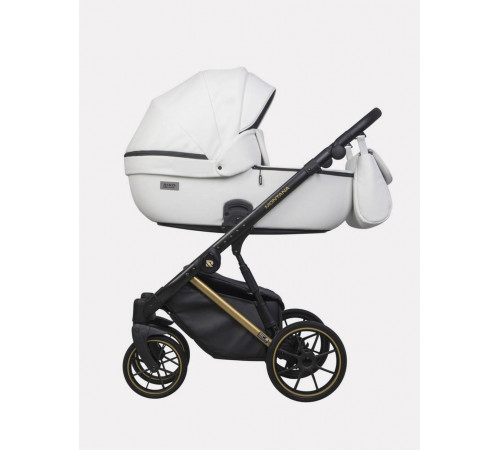 Коляска 2 в 1 Riko Basic Montana Premium Gold, 01 - White 