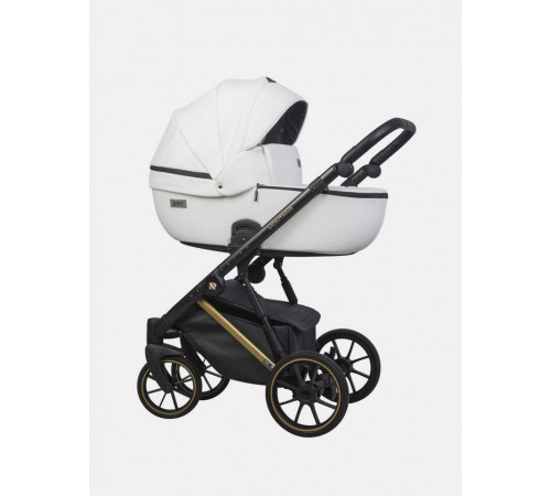 Коляска 2 в 1 Riko Basic Montana Premium Gold, 01 - White 