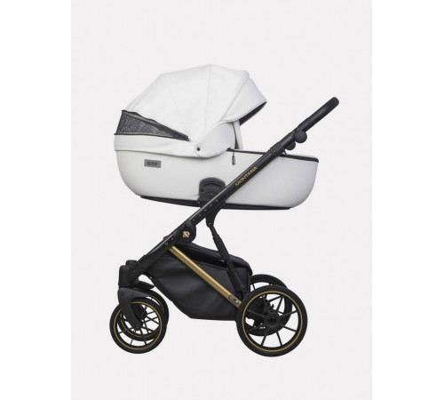 Коляска 2 в 1 Riko Basic Montana Premium Gold, 01 - White 