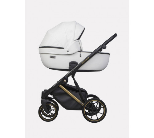 Коляска 2 в 1 Riko Basic Montana Premium Gold, 01 - White 