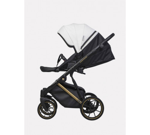 Коляска 2 в 1 Riko Basic Montana Premium Gold, 01 - White 