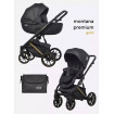 Коляска 2 в 1 Riko Basic Montana Premium Gold, 02 - Black