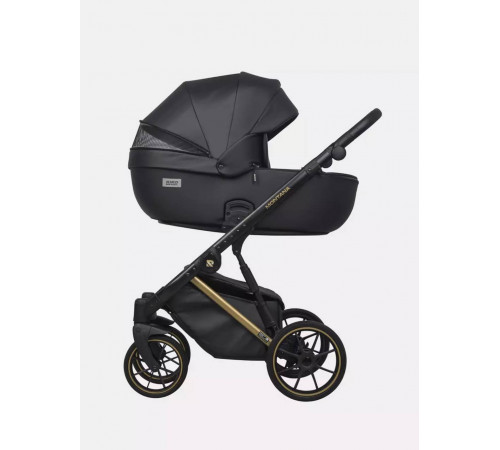 Коляска 2 в 1 Riko Basic Montana Premium Gold, 02 - Black