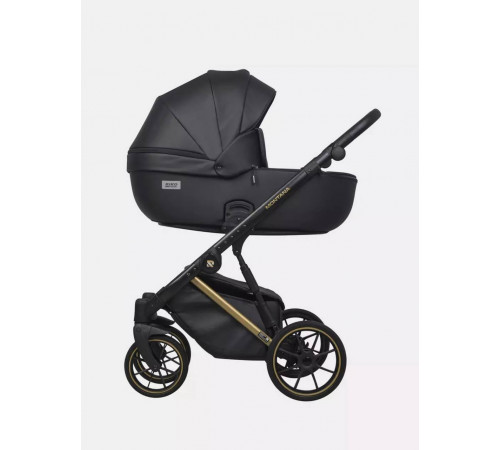 Коляска 2 в 1 Riko Basic Montana Premium Gold, 02 - Black