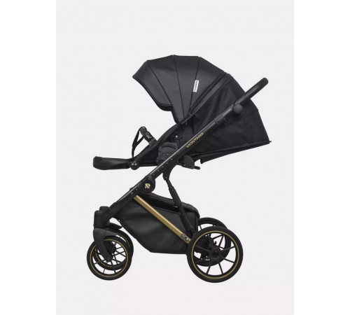 Коляска 2 в 1 Riko Basic Montana Premium Gold, 02 - Black