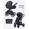 Коляска 2 в 1 Riko Basic Montana Premium Silver, 22 - Black Коляска 2 в 1 Riko Basic Montana Premium Silver, 22 - Black