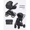 Коляска 2 в 1 Riko Basic Montana Premium Silver, 22 - Black