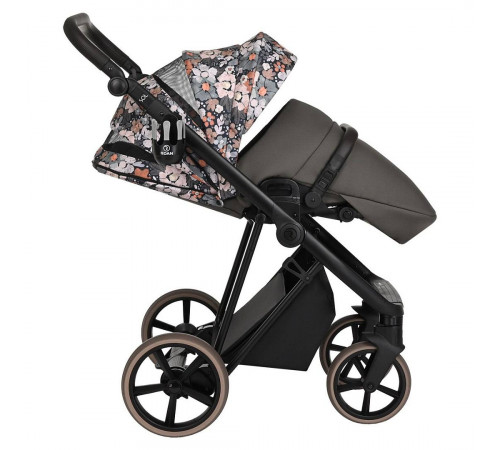 Коляска 2 в 1 Roan Sol Flowers, Forest Clearing шасси Black