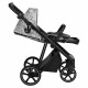 Коляска 2 в 1 Roan Sol Flowers, Gray шасси Black