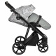 Коляска 2 в 1 Roan Sol Flowers, Gray шасси Black