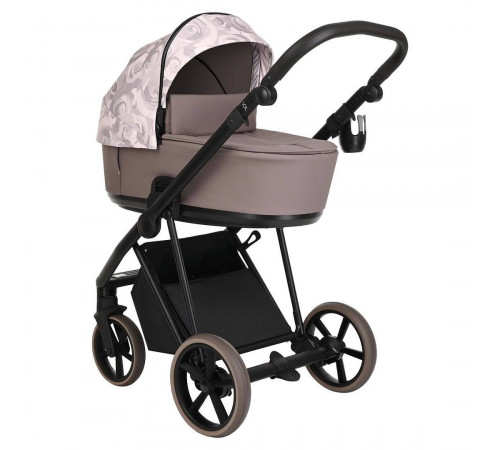 Коляска 2 в 1 Roan Sol Flowers, Powder шасси Rose Gold