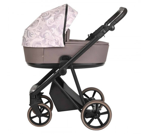 Коляска 2 в 1 Roan Sol Flowers, Powder шасси Rose Gold