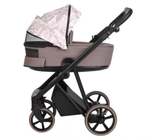 Коляска 2 в 1 Roan Sol Flowers, Powder шасси Rose Gold