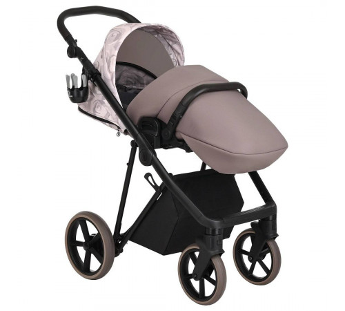 Коляска 2 в 1 Roan Sol Flowers, Powder шасси Rose Gold