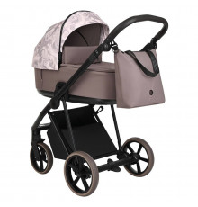 Коляска 2 в 1 Roan Sol Flowers, Powder шасси Rose Gold