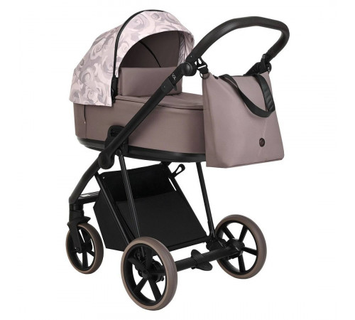 Коляска 2 в 1 Roan Sol Flowers, Powder шасси Rose Gold