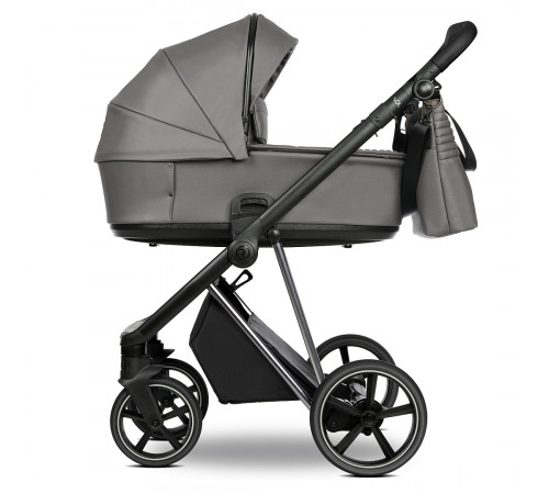 Коляска 2 в 1 Roan Sol Leather, Glacier Gray