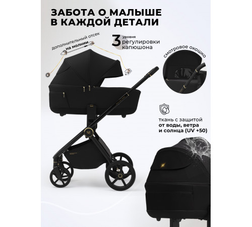 Коляска 2 в 1 Sweet Baby Stella Plus Therma Black