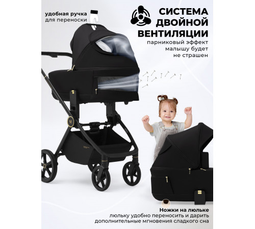 Коляска 2 в 1 Sweet Baby Stella Plus Therma Black