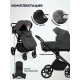 Коляска 2 в 1 Sweet Baby Stella Plus Therma Dark Grey 