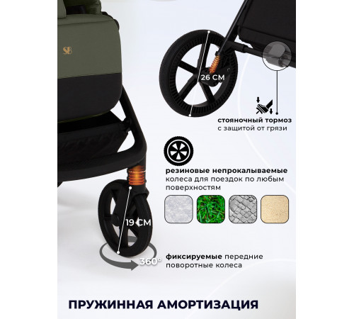 Коляска 2 в 1 Sweet Baby Stella Plus Therma Green