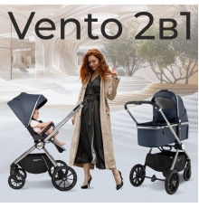 Коляска 2 в 1 Sweet Baby Vento, Silver Blue