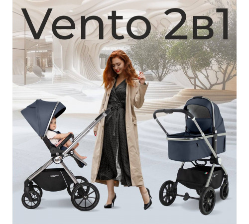 Коляска 2 в 1 Sweet Baby Vento, Silver Blue