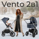 Коляска 2 в 1 Sweet Baby Vento, Silver Blue