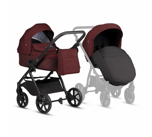 Коляска 3 в 1 Tutis Leo 3 Plus Burgundy (Бордовый)