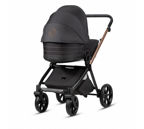 Коляска 3 в 1 Tutis Mio 3 Plus New Black Edition Rose Gold (Розовое золото)