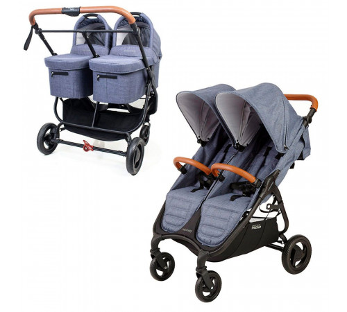 Коляска для двойни 2 в 1 Valco Baby Snap Duo Trend, Denim