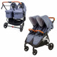 Коляска для двойни 2 в 1 Valco Baby Snap Duo Trend, Denim