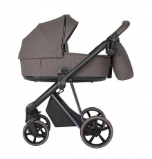 Коляска 2 в 1 Roan Sol 2.0 Luxury Silky Wave, Silhouette шасси Nickel