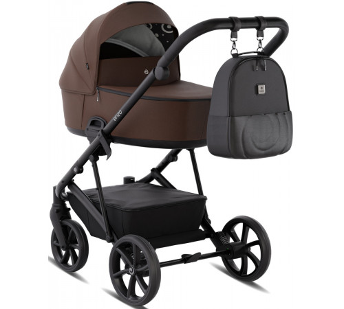 Коляска 3 в 1 Tutis Enzo с автокреслом Elo Lux EduSky, Chocolate