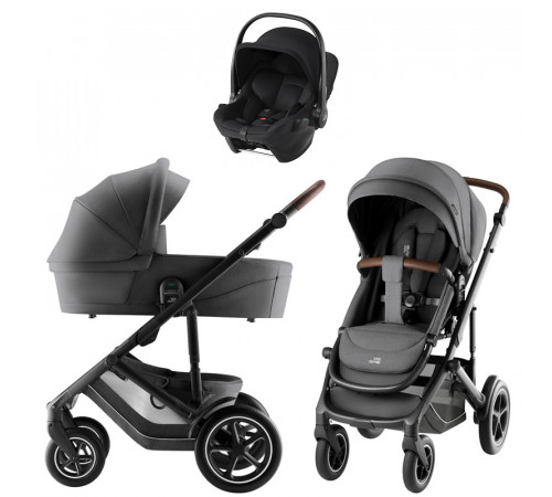 Коляска 3 в 1 Britax Roemer Smile 5Z Style и автокресло Baby-Safe Core Space Black, Mineral Grey
