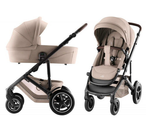 Коляска 3 в 1 Britax Roemer Smile 5Z Style и автокресло Baby-Safe Core Space Black, Teak