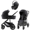 Коляска 3 в 1 Britax Roemer Smile 5Z Style и автокресло Baby-Safe Pro Classic Deep Black, Carbon Black
